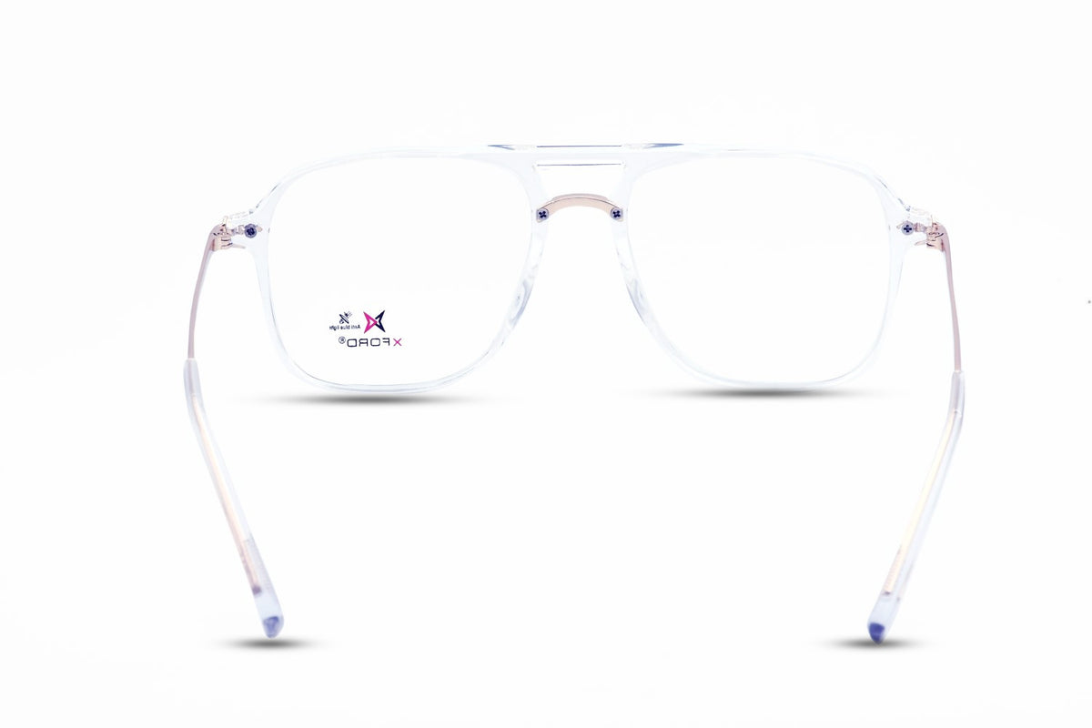 TRANSPARENT WITH GOLD METAL SIDE