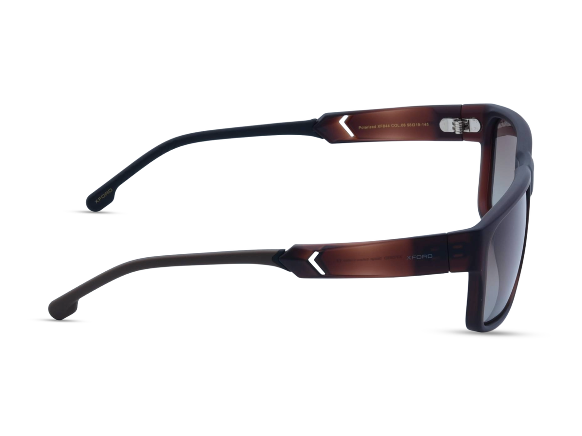 Matte Dark Brown & Translucent Amber