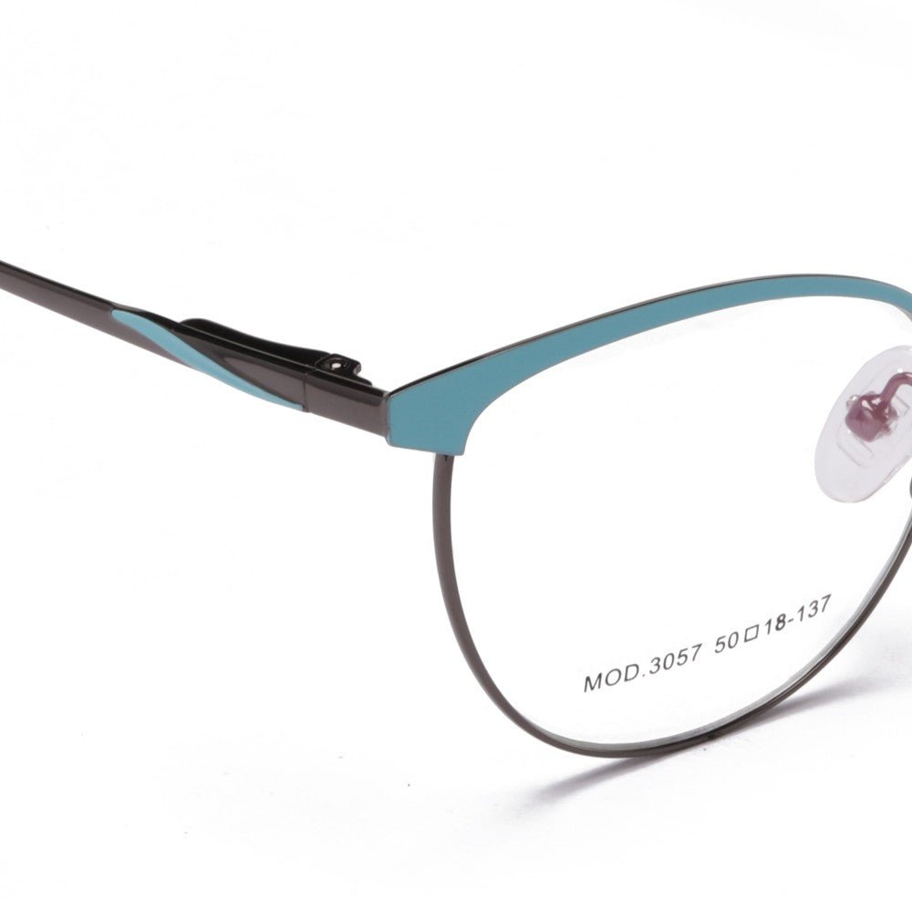 GUNMETAL WITH SKY BLUE