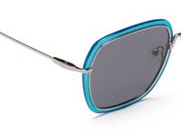SILVER WITH BLUE