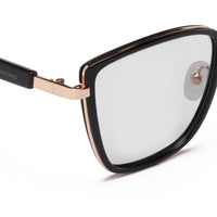 BLACK WITH GOLD RIM