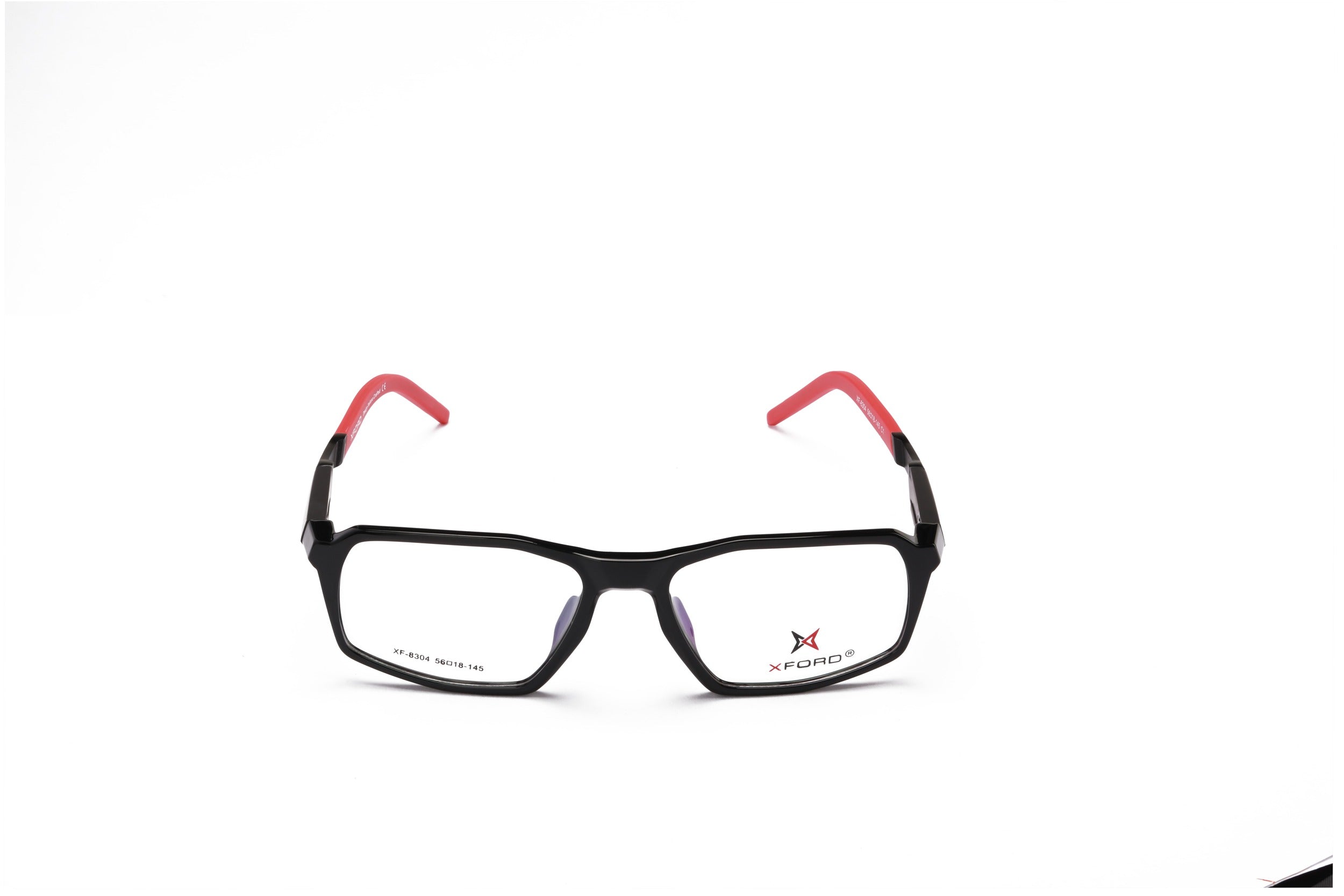 BLACK WITH RED TIPS