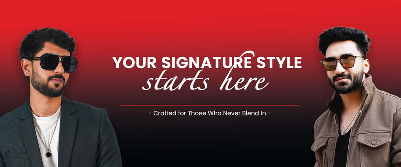 Men wearing XFORD black and brown sunglasses - signature style collection
