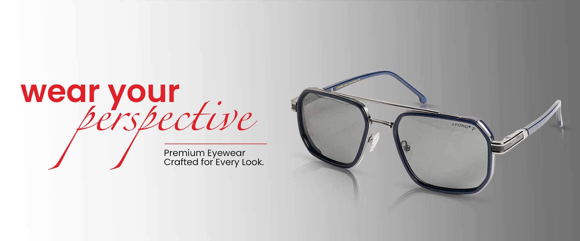 XFORD navy blue polarized aviator sunglasses - premium eyewear collection